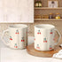 Cream Cherry Ceramic Bowl & Coffee Mug Combo